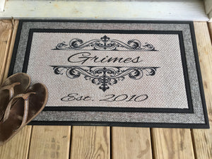 Blended Family Personalized Door Mat