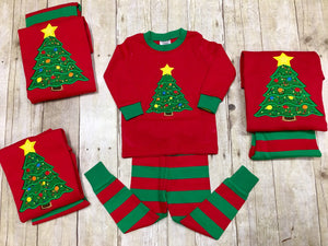 Christmas Tree Family Pajamas Personalized