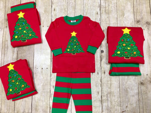 Christmas Tree Family Pajamas Personalized