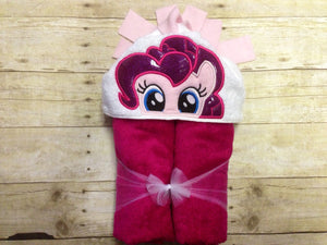 Pink Pony Hooded Towel