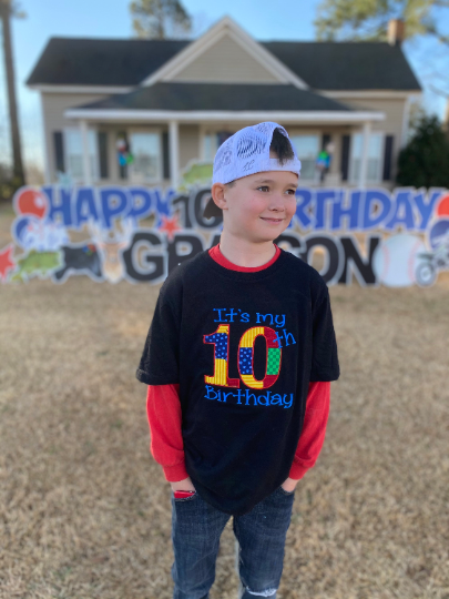 Birthday shirts for discount boys