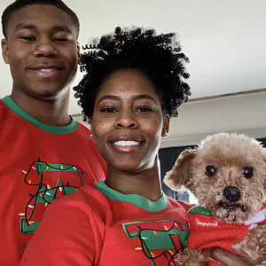 Christmas Lights Matching Family Pajamas