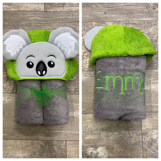 Koala Bear Hooded towel