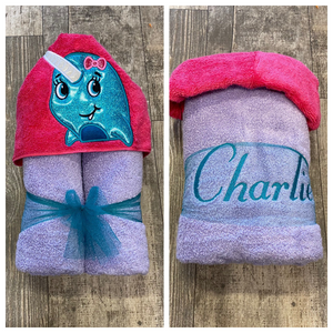 Narwhal Hooded Towel