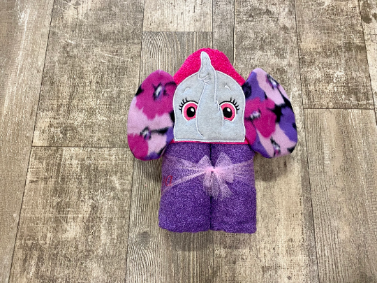 Pink and Purple Floral elephant