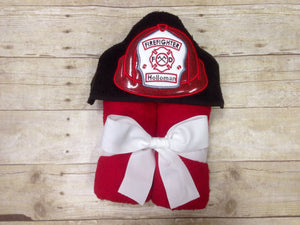 Firefighter Hooded Towel