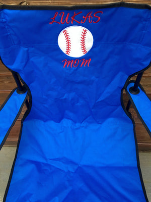 Personalized Baseball Chair