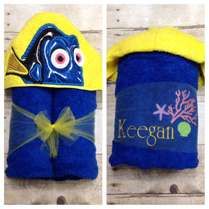 Fish Hooded Towel