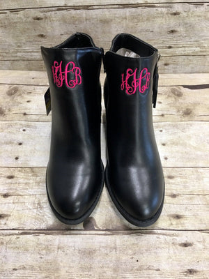 Women's Monogrammed Boots