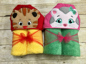 Tiger Hooded Towel/ PreSchool Tiger Towel