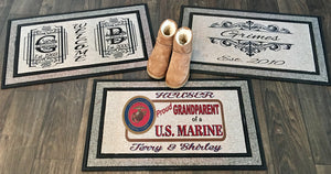 Firefighter Gift Personalized Door Mat