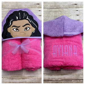 Polynesian Princess Hooded Towel