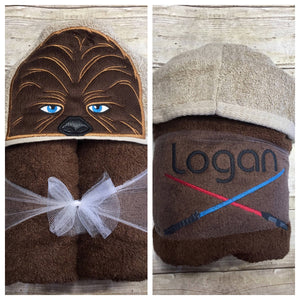 Star Wars Baby Chewy Hooded Towel