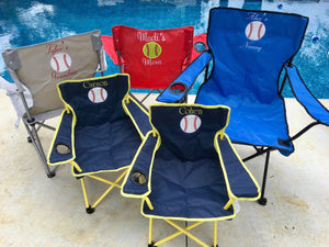 Personalized Baseball Chair