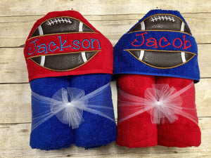 Football Hooded Towel