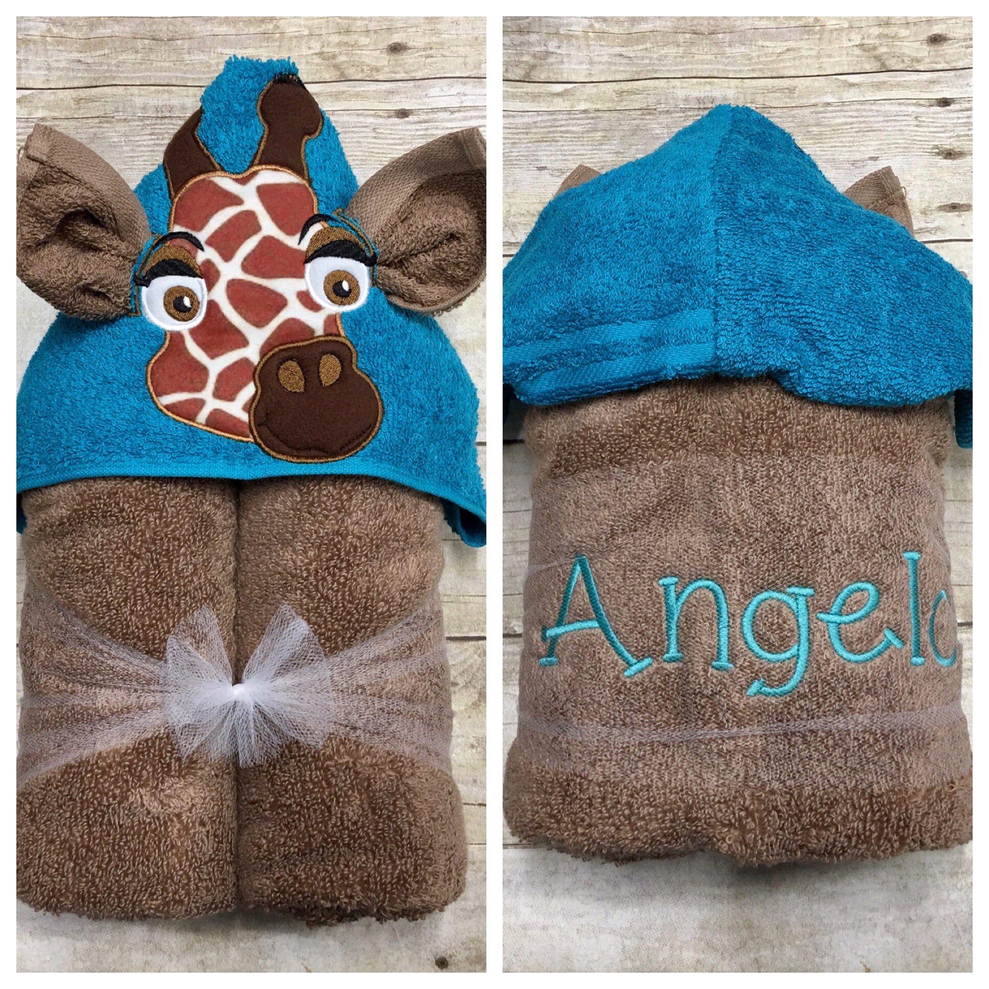 Giraffe Hooded Towel