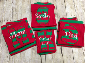 Palm Tree Christmas Pajamas Matching Family Personalized