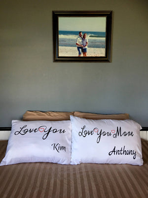 Love you, Love You More Personalized Pillow Case