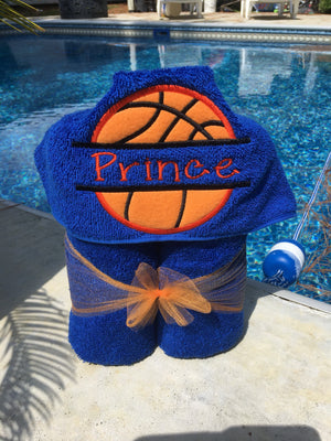 Personalized Boys Soccer Hooded Towel