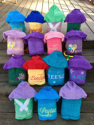 Mulan Inspired Hooded Towel
