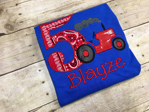 Tractor Birthday Shirt