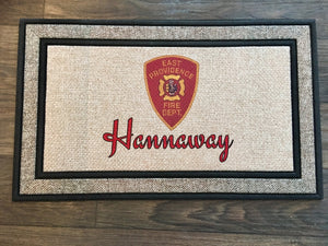 Firefighter Gift Personalized Door Mat