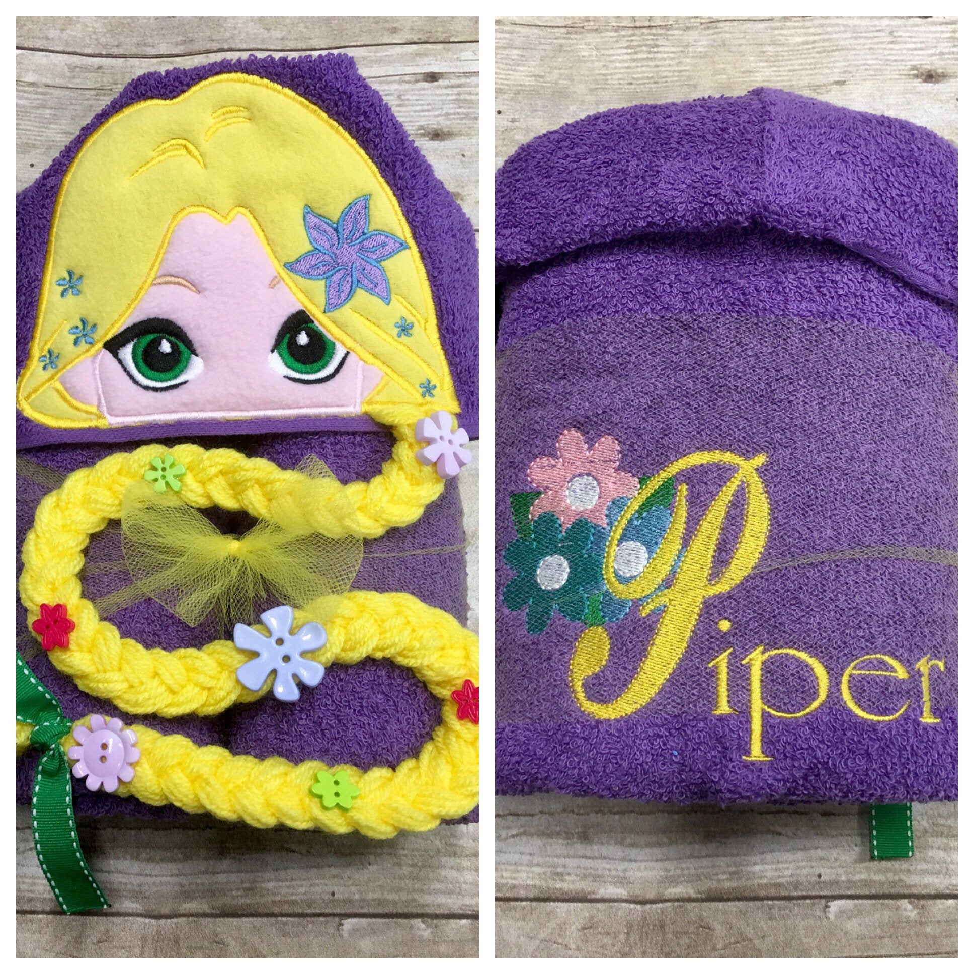 Rapunzel sales hooded towel