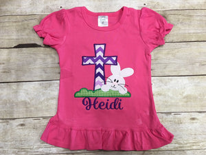 Girls Easter Cross Shirt