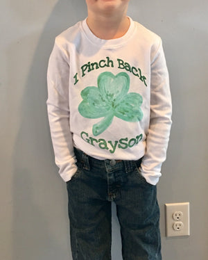 I Pinch Back Boys St Patricks Day Shirt