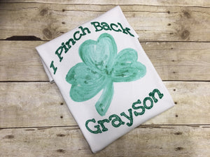 I Pinch Back Boys St Patricks Day Shirt