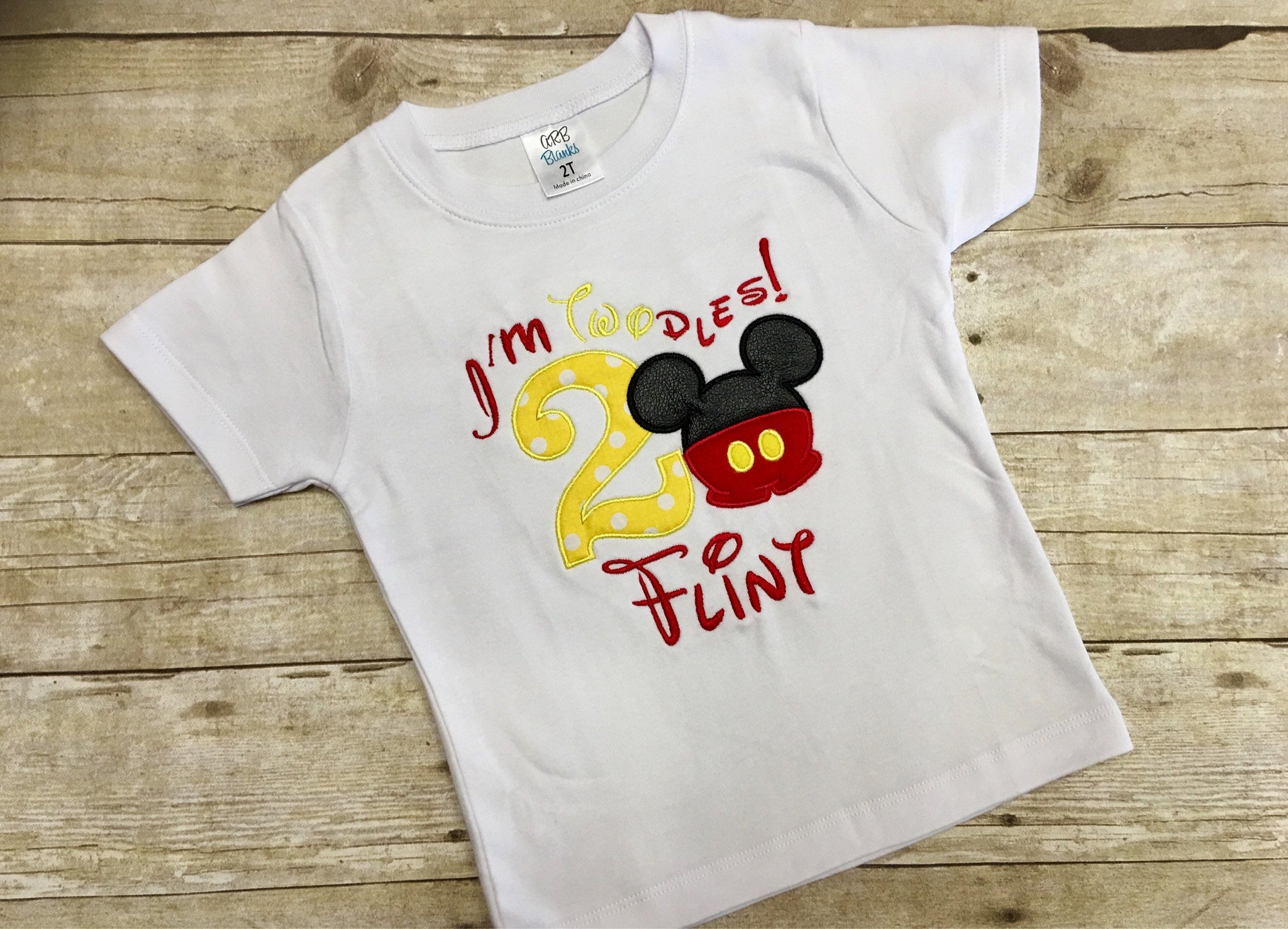 Mickey Mouse Clubhouse Custom Name Birthday Shirt