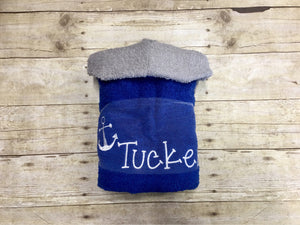 Sailboat Hooded Towel