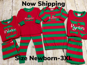 Palm Tree Christmas Pajamas Matching Family Personalized