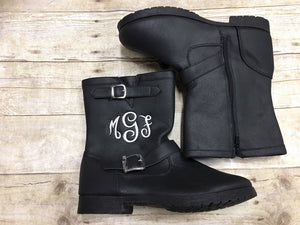 Women's Monogrammed Boots