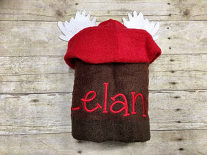 Moose Hooded Towel