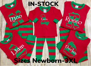 Christmas Tree Family Pajamas Personalized