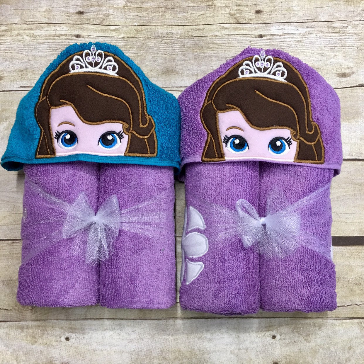 Personalized Sofia the First Inspired Hooded Towel