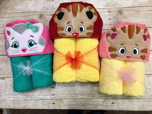 Tiger Hooded Towel/ PreSchool Tiger Towel