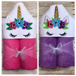 Unicorn Hooded Towel