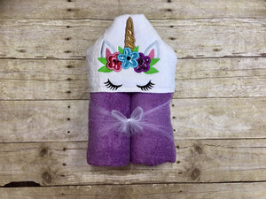 Unicorn Hooded Towel