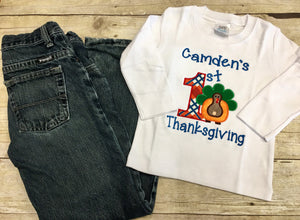 My 1st Thanksgiving Boy Shirt