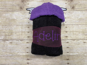 Little Vampire Girl Hooded Towel