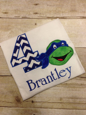 Personalized TMNT Chevron Shirt