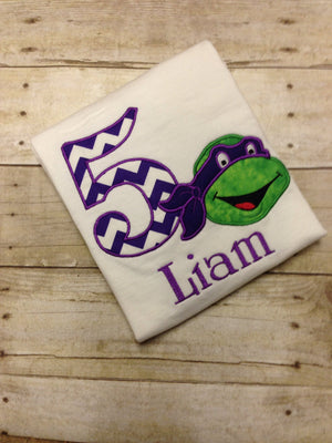 Personalized TMNT Chevron Shirt