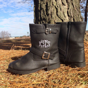 Women's Monogrammed Boots