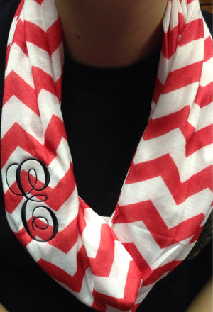 Monogrammed Infinity Scarf