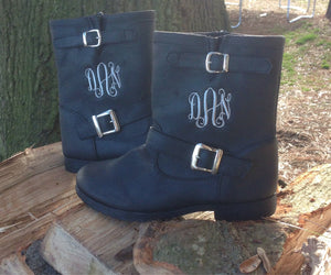 Women's Monogrammed Boots
