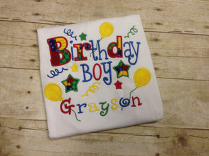 Boys Personalized Birthday Shirt