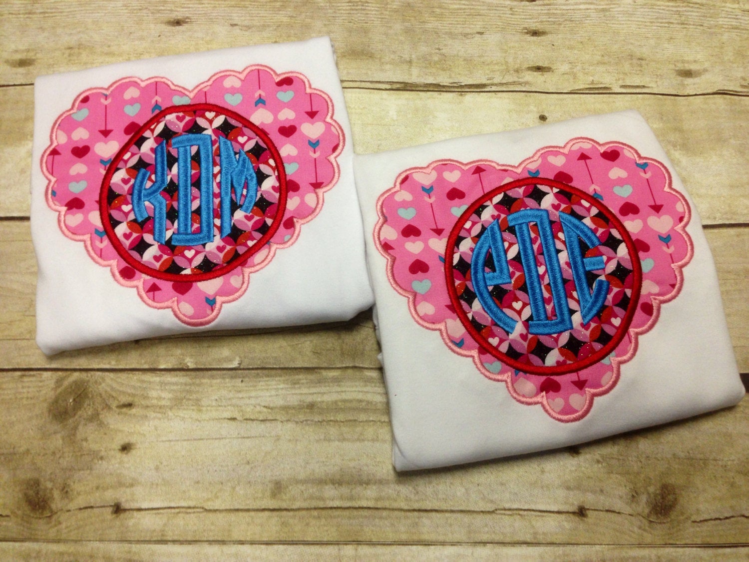 Personalized Girls Valentine's Day Heart Shirt