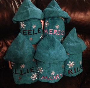 Personalized Non 3D Elsa Inspired Hooded Towel